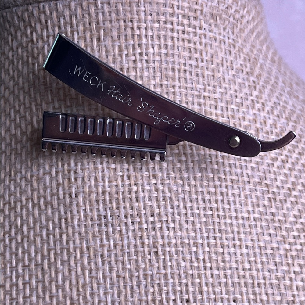 Vintage Barbers Razor Brooch Pin 1960s WECK Hair Shaper Unisex